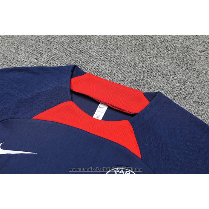 Fato de Treino Paris Saint-Germain Manga Curta 2022-2023 Azul Oscuro - Calcas Curta